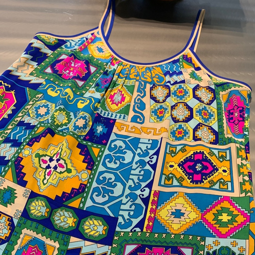 Trina Turk Silk Tank Top Size L